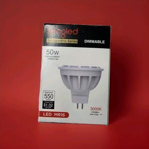 SENGLED DIMMABLE 50W, 525 LUMENS 2700K LED MR16 BULB - (1102011245)